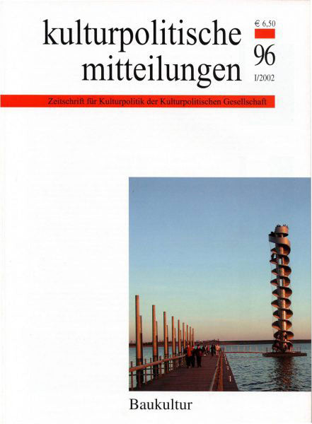 Heft 96 I/2002: Baukultur